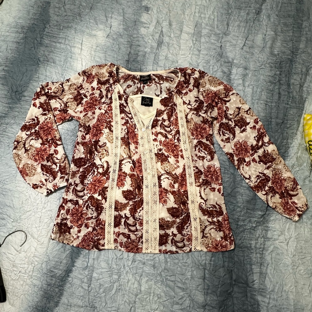 42. Elegant Floral Lace Blouse